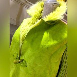 Vegan Suede and Faux Fur Jacket